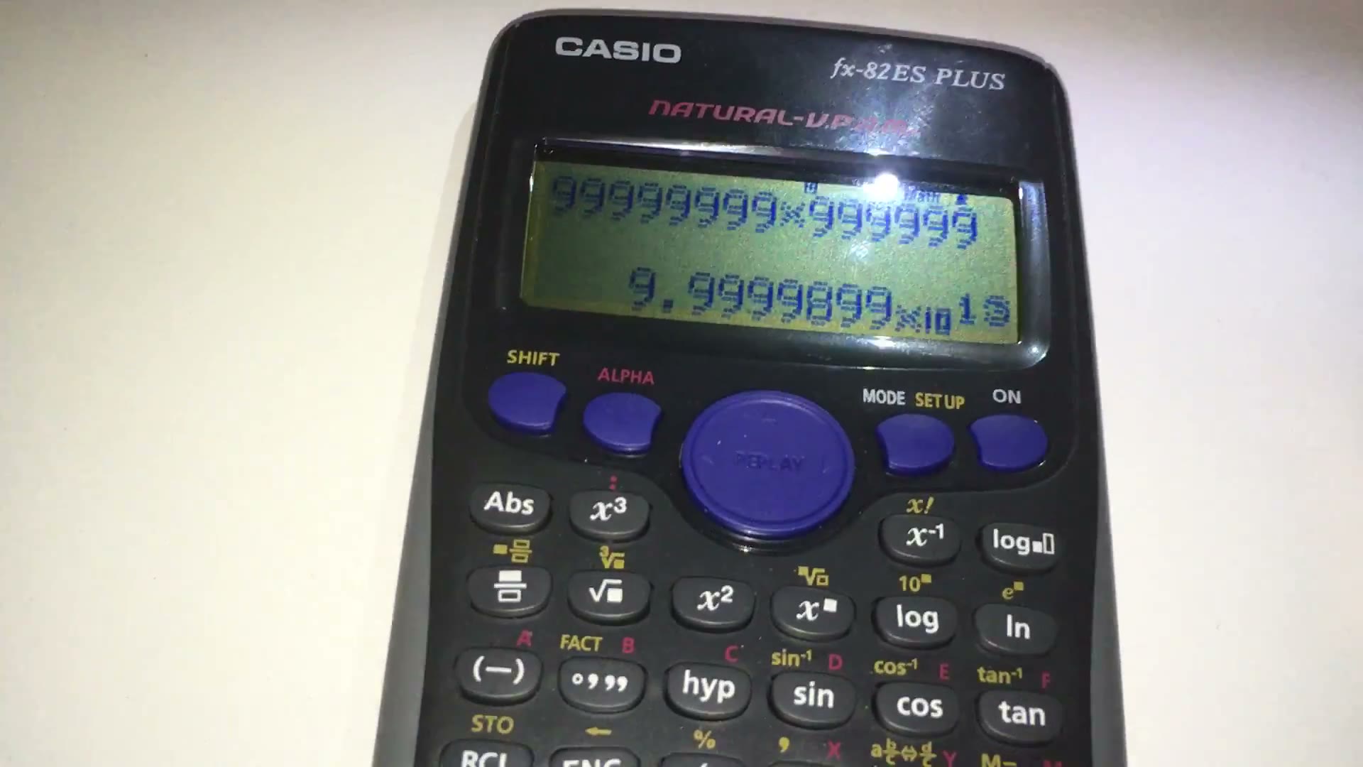 Calculator display affected by the output coil